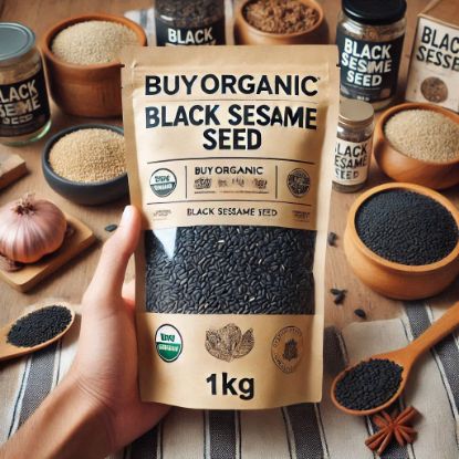 Picture of Organic Black Sesame Seeds 1kg