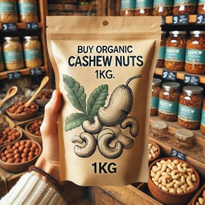 Picture of Organic Cashew Nuts 1kg