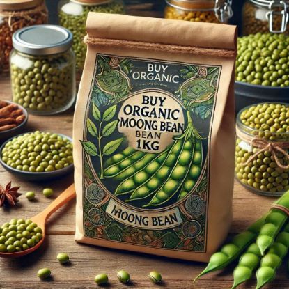Picture of Organic Green Moong Beans 1kg