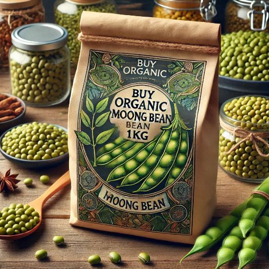 Picture of Organic Green Moong Beans 1kg