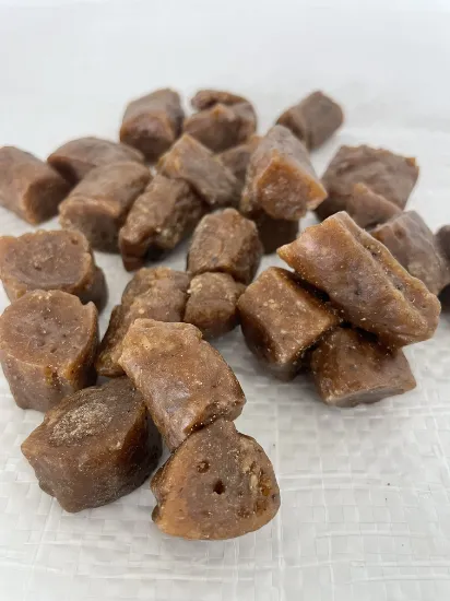 Pile of organic hing cubes for sale in South Africa.
