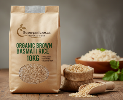Picture of Organic Brown Basmati Rice Bulk Bag 10kg