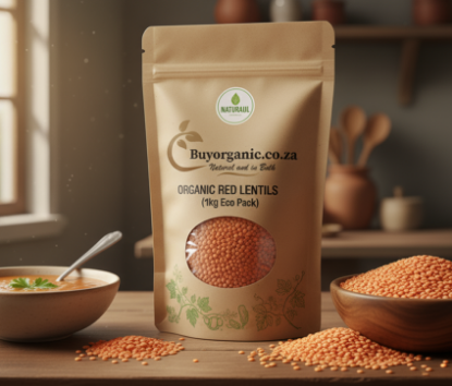 Organic Red Lentils 1kg の画像