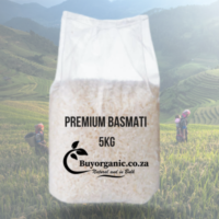 An image of Basmati Rice 5kg - Premium & exclusive to BuyOrganicZA.